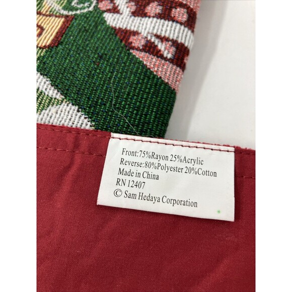 Christmas Tabletop Linens Lot Runners Napkins Holiday Winter - Picture 14 of 15